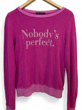 Vintage Wildfox “nobody’s perfect” long sleeve top